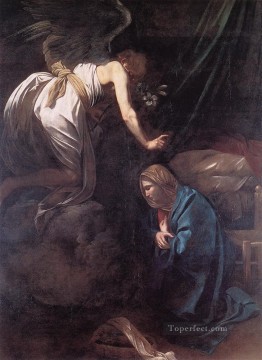 Caravaggio Painting - La Anunciación Caravaggio